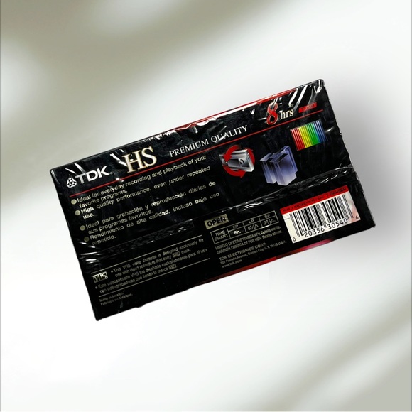 🟢5/$25 Bundle/3 TDK Premium Quality HS 8 Hour Blank VHS - Picture 4 of 8
